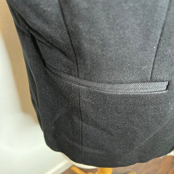 J.Crew $198 Tall Going Out Blazer In Stretch Twill Size T2 Black H2791 - Picture 7 of 9